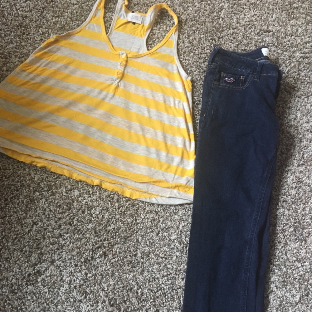 Holister Jeans and Crop Top